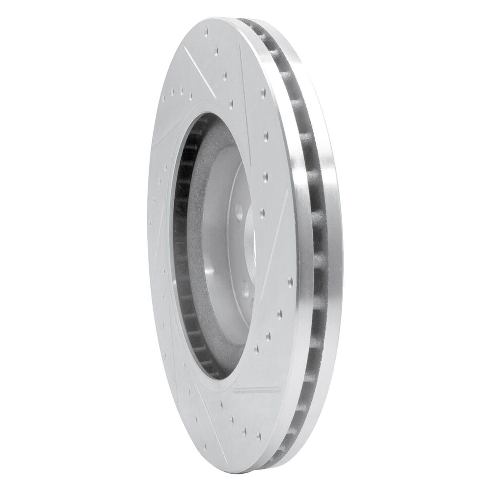 R1 05-12 Mercedes-Benz G55 AMG Front Left Slotted Black Brake Rotor