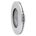 R1 05-12 Mercedes-Benz G55 AMG Front Left Slotted Black Brake Rotor