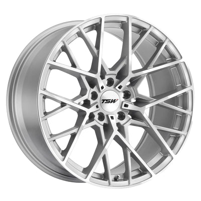 TSW Alloy Wheels silver auto part