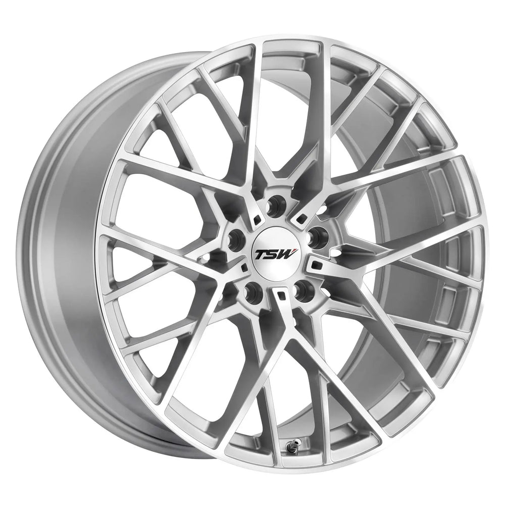 TSW Alloy Wheels silver auto part