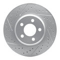 DFC 19-20 Cadillac Ct6 Rear Left Drilled & Slotted Geoperformance Rotor