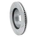 DFC 21-26 Genesis Electrified G80 Front Left Drilled & Slotted Silver Brake Rotor