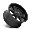 MO970 17x8 5x127.00/5x139.70 GLOSS BLACK W/MILLED LIP (0 mm)