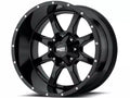 MO970 17x8 8x180.00 GLOSS BLACK W/MILLED LIP (0 mm)