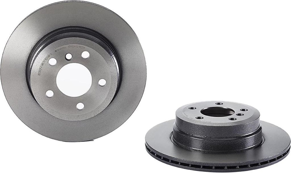 Brembo 07-18 BMW X5/09-19 X6 Rear Premium UV Coated OE Equivalent Rotor