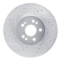 DFC 20-23 Mercedes-Benz GLE350 Front Left Drilled & Slotted Silver Brake Rotor
