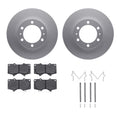 R1 Concepts Brake Rotor- Carbon Coated with Ceramic Pads Hdw Fits Toyota 4Runner