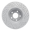 DFC 11-17 Audi A4 Allroad Front Left Drilled & Slotted Geoperformance Rotor