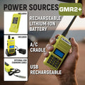 GO BAG HIGH VISIBILITY GMR2 PLUS EMERGENCY RADIO BUNDLE
