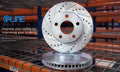R1 Concepts Brake Rotor- Carbon Coated Fits Subaru Impreza