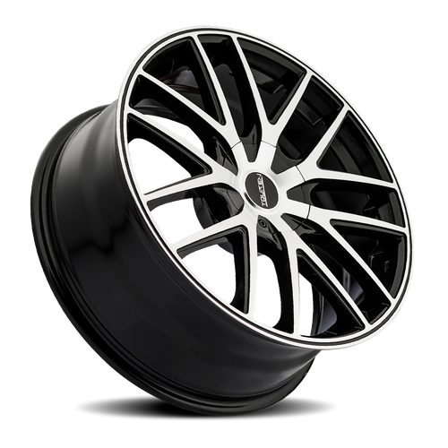 ~(29 lbs. 19X19X9)~ TR60 (3260) BLACK/MACHINED FACE/BLACK RING 17X7.5 5-110/5-115 42MM 72.62MM