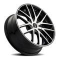 ~(29 lbs. 19X19X9)~ TR60 (3260) BLACK/MACHINED FACE/BLACK RING 17X7.5 5-110/5-115 42MM 72.62MM