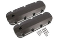 Fabricated Aluminum Valve Covers Black Finish Fits 1965-2000 Chevrolet 396-454 Short Bolt BBC Mr Gasket
