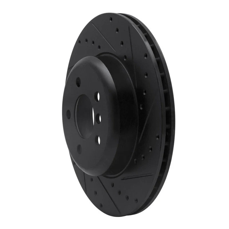 R1 13-21 BMW 428I xDrive Coupe & Convertible Rear Right Drilled & Slotted Black Brake Rotor