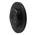 R1 13-21 BMW 428I xDrive Coupe & Convertible Rear Right Drilled & Slotted Black Brake Rotor