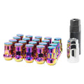 Wheel Mate Muteki SR35 Close End Lug Nuts w/ Lock Set - Neon 12x1.50 35mm