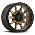 AX202 18X9 5X5.5 M-BRZ BLK LIP 00MM
