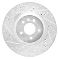 DFC 16-20 Buick Regal Sportback Front Left Drilled & Slotted Silver Brake Rotor