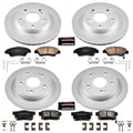 Power Stop 09-11 Honda Civic Front & Rear Z17 Evolution Geomet Coated Brake Kit