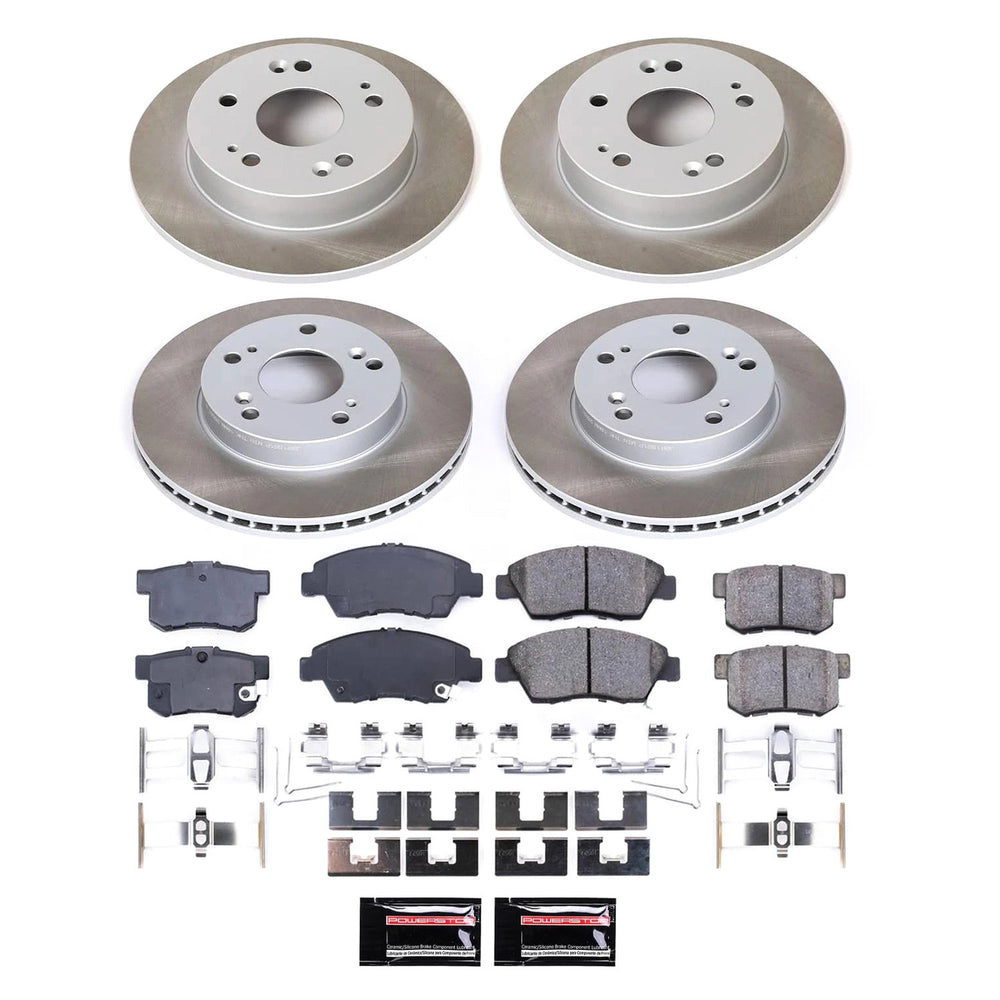 Power Stop 13-15 Acura ILX Front and Rear Semi-Coated Rotor Kit
