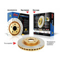 DBA 13-19 Lexus ES300h Front Street Series Drilled & Slotted Rotor w/Gold Hat