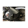 Willie & Max HD Sportsters, Custom Hard Tails Leather Swingarm Bag Dual Shock w/Blk Buckle - Black