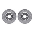 R1 15-23 Mercedes-Benz E250 Rear Drilled & Slotted Silver Brake Rotor Set