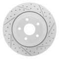 DFC 06-10 Jeep Grand Cherokee Rear Right Drilled & Slotted Geoperformance Rotor