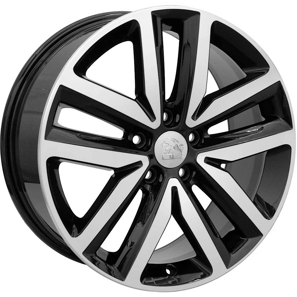 18 IN REPLICA WHEEL VW27 FITS VOLKSWAGEN JETTA RIM 18X7.5 BLACK MACH