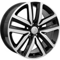18 IN REPLICA WHEEL VW27 FITS VOLKSWAGEN JETTA RIM 18X7.5 BLACK MACH