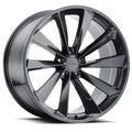 ~(38 lbs. 24X24X12)~ TSW AILERON 22x10.5 5/112 ET38 CB66.56 METALLIC GUNMETAL
