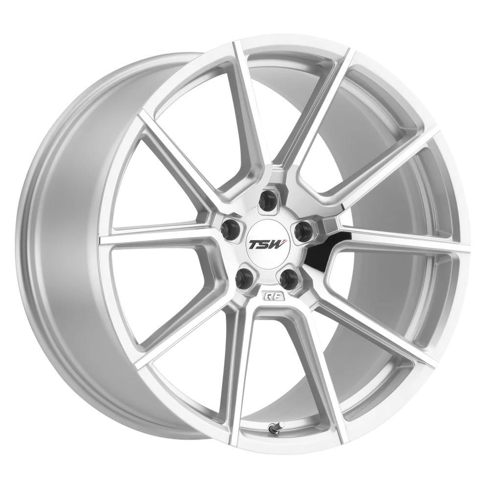 TSW Alloy Wheels silver auto part