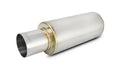 Vibrant Performance - 1057 - TPV Universal Muffler, 4 in. Round Straight Cut Tip (2.5 in. inlet - 23 in. long)