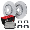 R1 05-07 Nissan Armada Front Left Drilled Black Brake Rotor