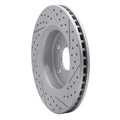 R1 05-10 Jeep Grand Cherokee Front Left Drilled & Slotted Geoperformance Rotor