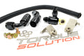 Torque Solution Mitsubishi Evo X Billet Aluminum Fuel Rail - Red