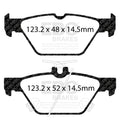EBC 15-17 Subaru Legacy / 15-17 Subaru Outback Yellowstuff Rear Brake Pads