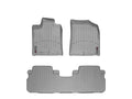 WeatherTech 08-12 Toyota Highlander Front and Rear Floorliners - Grey