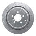 R1 06-12 Land Rover Range Rover Rear Left Drilled & Slotted Geoperformance Rotor