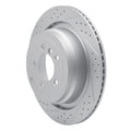 R1 06-12 Land Rover Range Rover Rear Left Drilled & Slotted Geoperformance Rotor