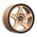 ~(29 lbs. 20X20X11)~ ALPINE 17x8 5x114.30 MATTE BRONZE W/ BLACK LIP (38 mm)