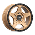 ~(29 lbs. 20X20X11)~ ALPINE 17x8 5x120.00 MATTE BRONZE W/ BLACK LIP (38 mm)