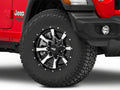 MO970 17x8 5x127.00/5x139.70 GLOSS BLACK W/ MACHINED FACE (0 mm)