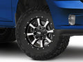 MO970 17x8 5x127.00/5x139.70 GLOSS BLACK W/ MACHINED FACE (0 mm)