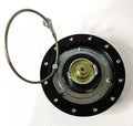 BILLET GAS CAP W/HORSE BLACK