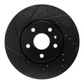 R1 19-25 Buick Envision Front Left Drilled & Slotted Black Brake Rotor