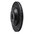 R1 14-21 Mercedes-Benz S400 (Canada & Mexico) Rear Right Drilled & Slotted Black Brake Rotor