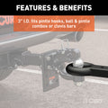 22000LB FORGED ALOY STEEL LUNETTE 3IN EYE DRAWBAR