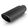 Banks Power Tailpipe Tip Kit -  Obround-Slash Cut Offset Clamp-On Style - Black - 5in Tube