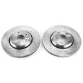 Power Stop 17-18 Acura ILX Front Evolution Drilled & Slotted Rotors - Pair